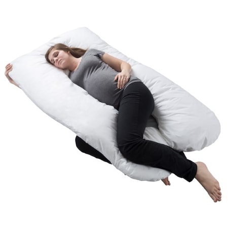 Hastings Home Pregnancy Pillow- U-Shape Contouring And Removable Cover
